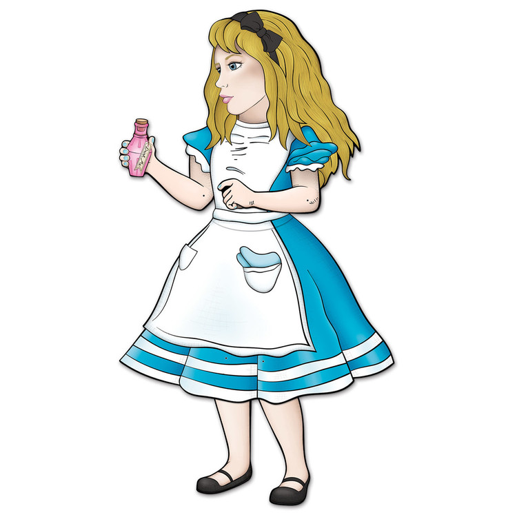 Alice in Wonderland Jointed Cutout