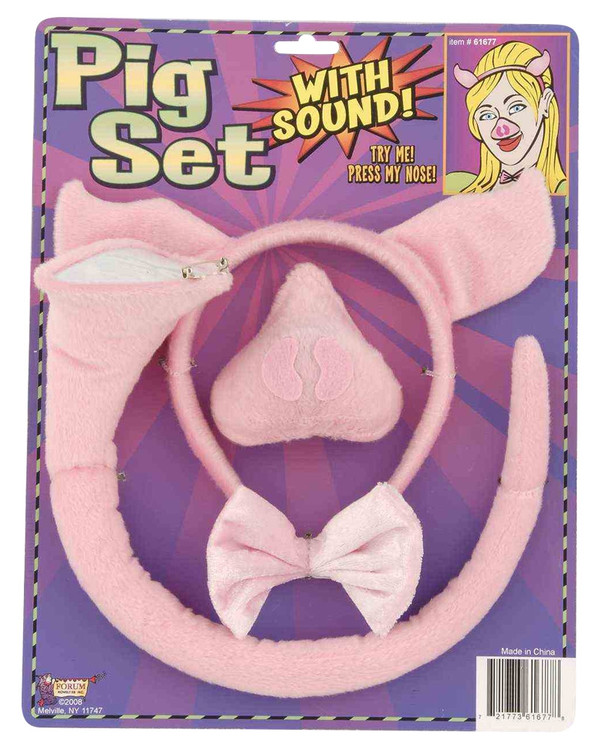 Pig Dress Up Set with sound