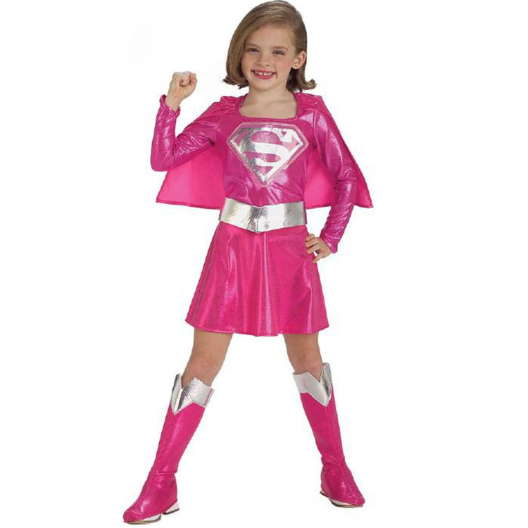 Supergirl Pink Superhero Girls Costume