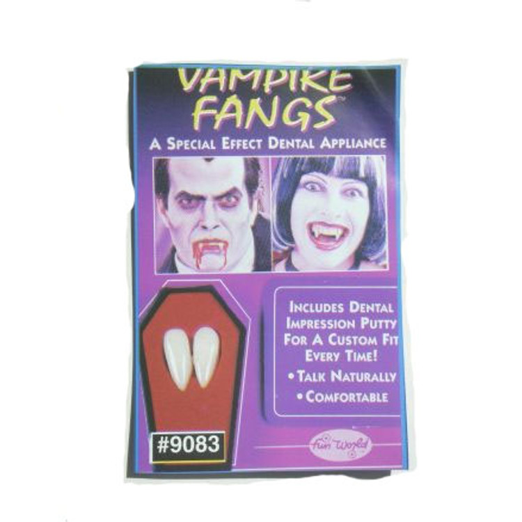 Vampire Fangs in Coffin