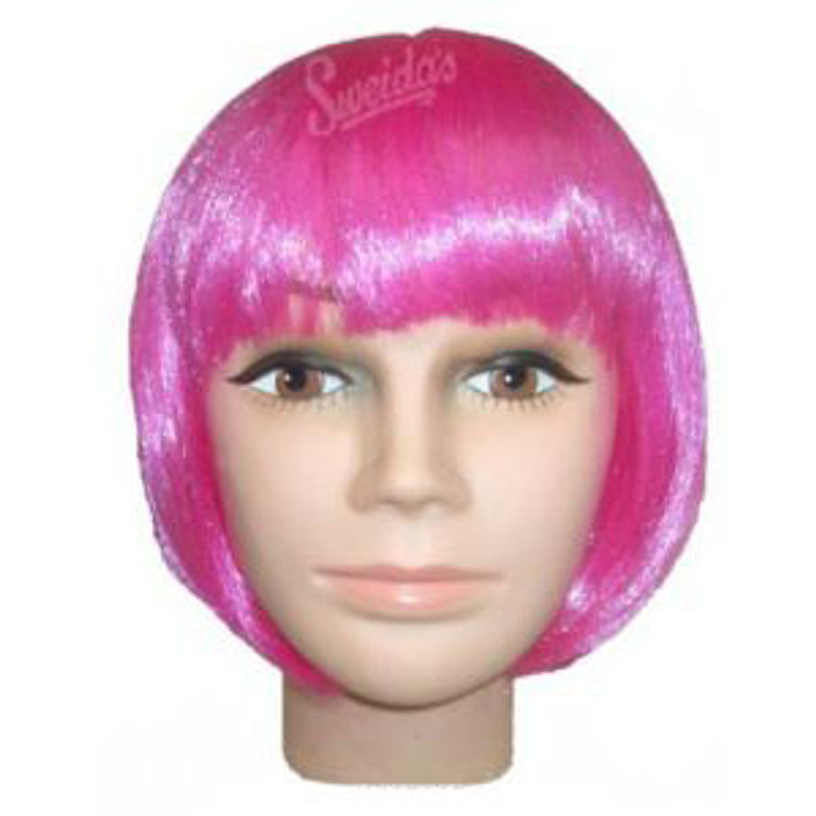 Bob - Hot Pink Flapper Adult Wig