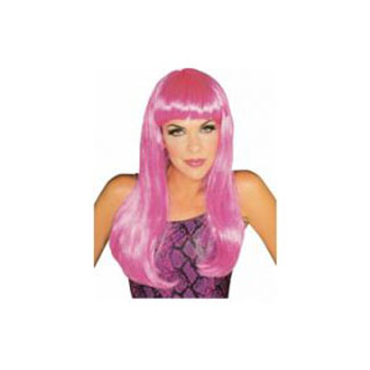 Long Glamour Wig - Pink