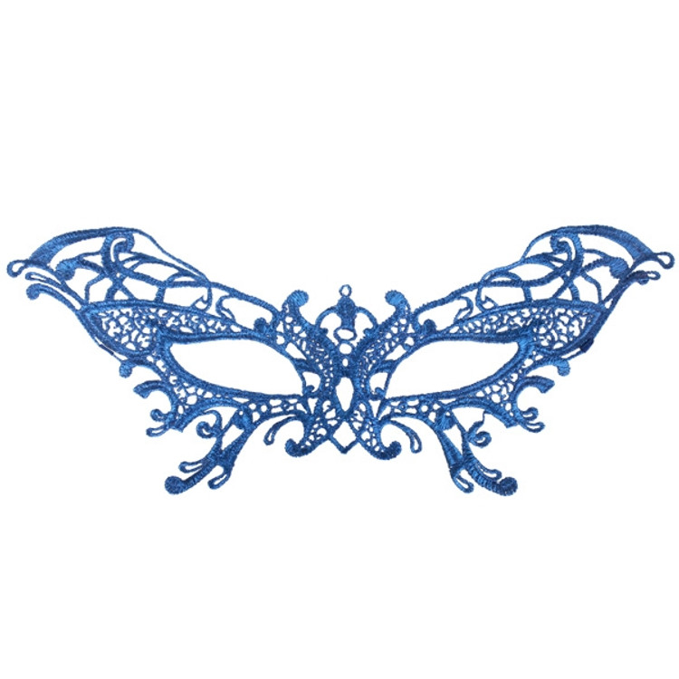 Serena Lace Eye Mask Blue