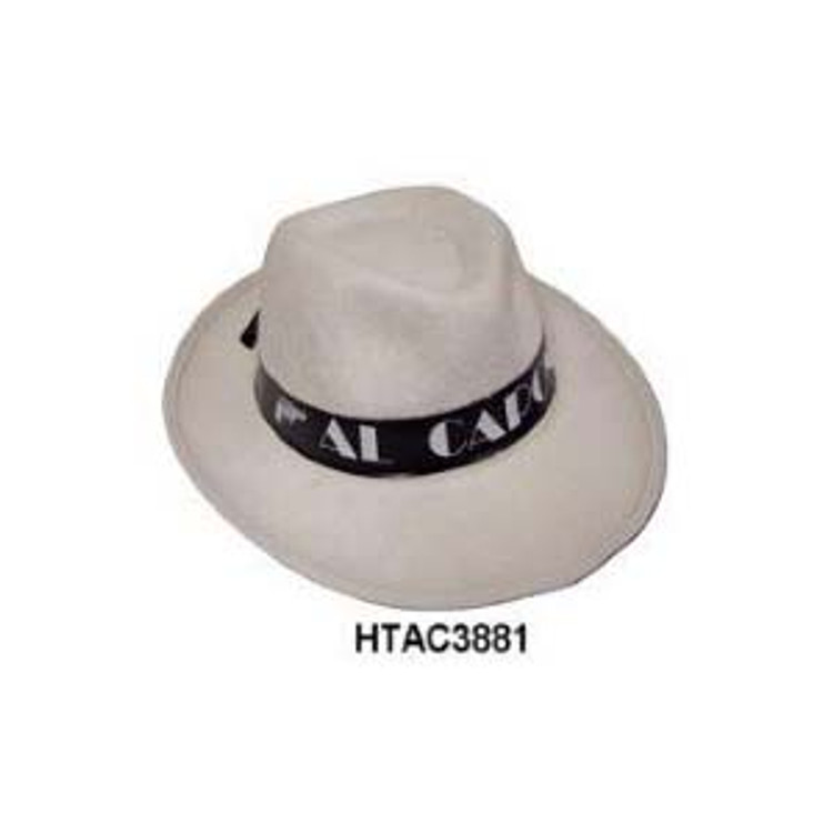 Fedora - Gangster Hat - Al Capone White Feltex
