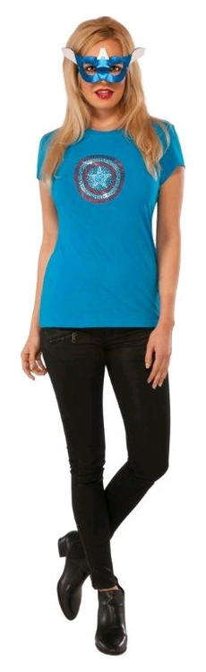 Captain America - American Dream Rhinestone T-Shirt