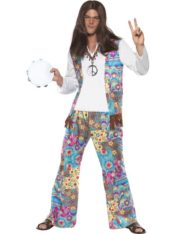 1960s Groovy Hippie Mens Costume