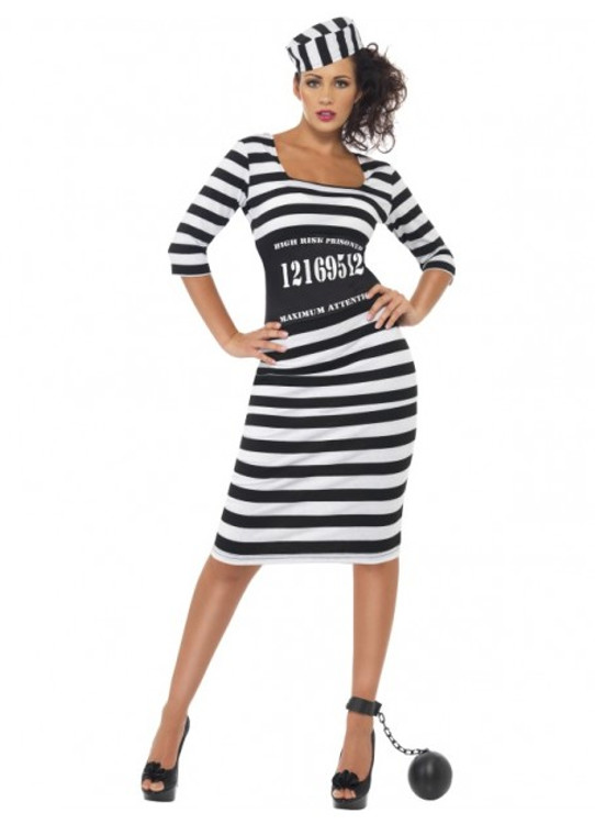 Prisoner Convict Womens Costume
