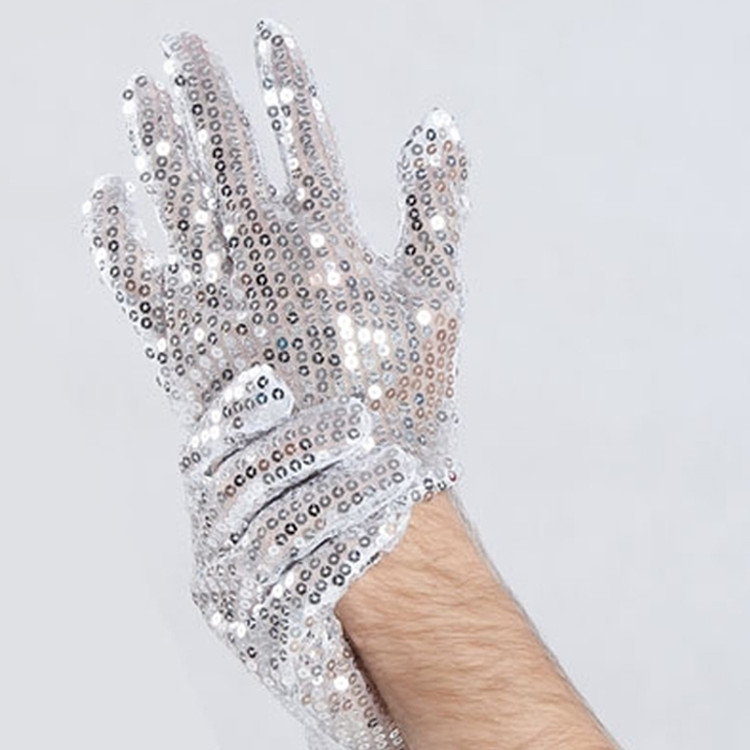 Michael Jackson Silver Sequin Gloves
