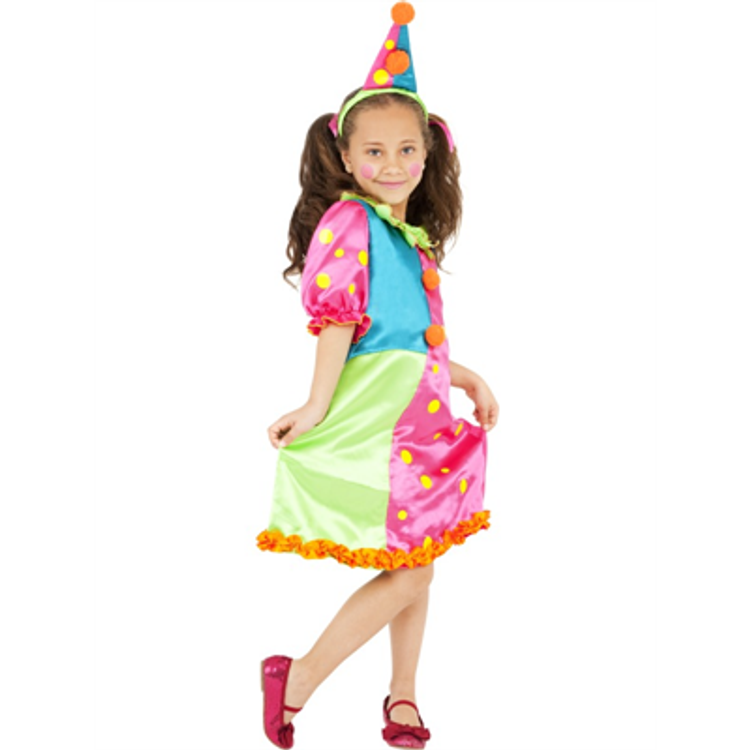 Clown Miss Brighty Balloons Kids Costume