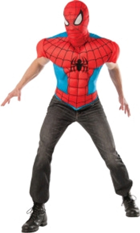 Spiderman Muscle Chest Adult Shirt