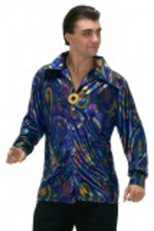 1970's Dynamite Dude Disco Shirt Mens Costume
