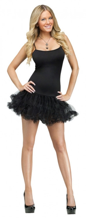 Petticoat Dress Adult Black