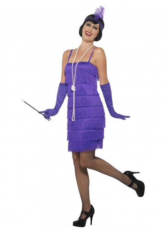 Flapper Purple Womens Costume