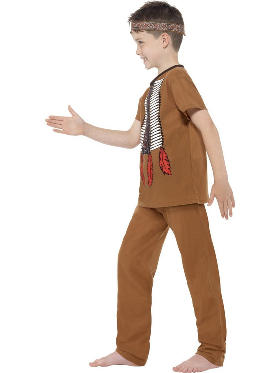 Native Indian Warrior Kids Costume
