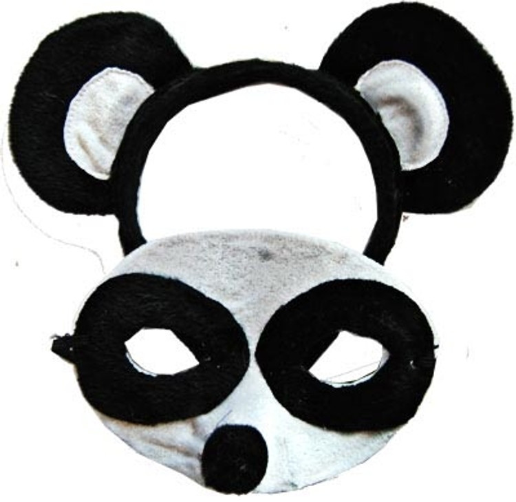 Panda Animal Headband & Mask Set