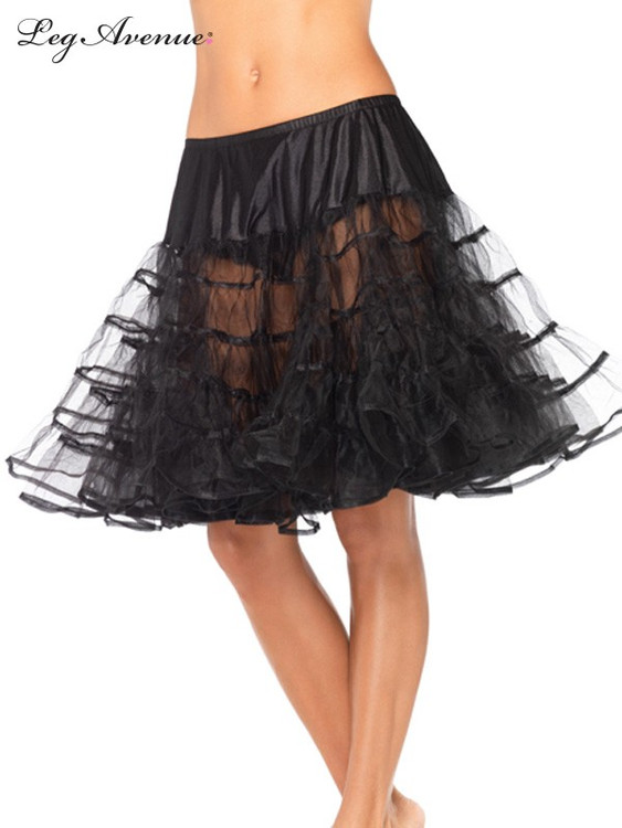Petticoat Mid Length Black