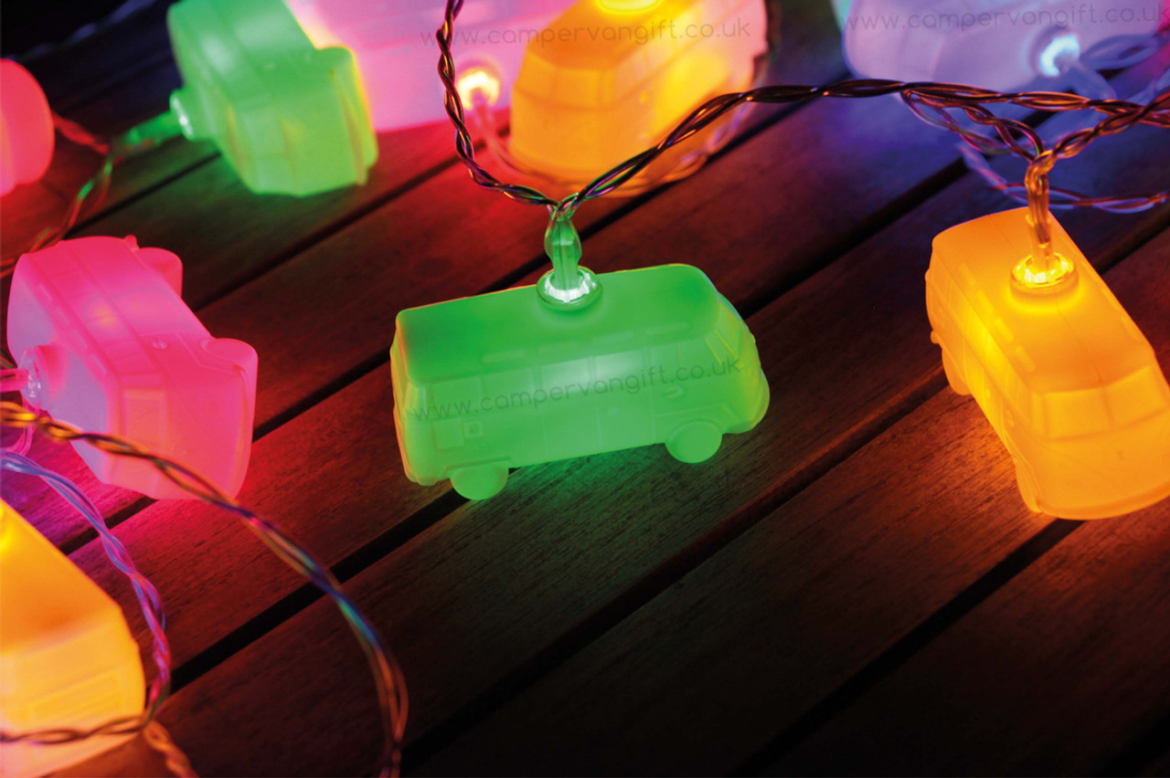 Volkswagen 3D Campervan LED Fairy Christmas Lights Time To Light