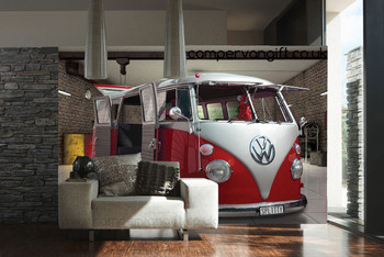 Red Campervan Giant Wallpaper VW Wall Mural Red Campervan Giant Wallpaper VW Wall Mural