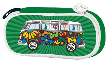 VW Campervan Green Love Bus Pencil / Cosmetic Case VW Campervan Green Love Bus Pencil / Cosmetic Case