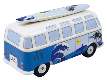 VW T1 Blue Surfer Campervan Money Box VW T1 Blue Surfer Campervan Money Box