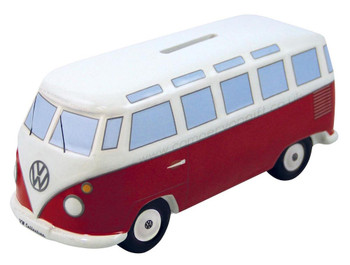VW T1 Classic Red Campervan Money Box VW T1 Classic Red Campervan Money Box