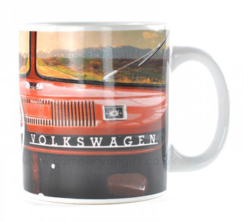 VW Red Dashboard Campervan Collectible Mug VW Red Dashboard Campervan Collectible Mug