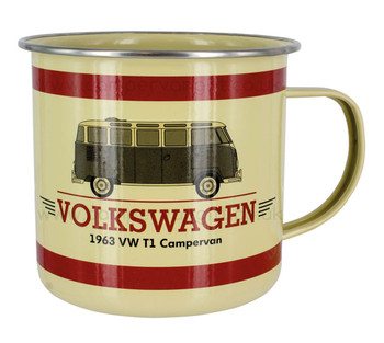 Volkswagen T1 Campervan Enamel Tin Mug Volkswagen T1 Campervan Enamel Tin Mug