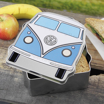 VW Blue Campervan Lunch Box Tin VW Blue Campervan Lunch Box Tin
