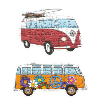Volkswagen Campervan Travel Jigsaw Puzzles - Two Puzzles Included Volkswagen Campervan Travel Jigsaw Puzzles - Two Puzzles Included