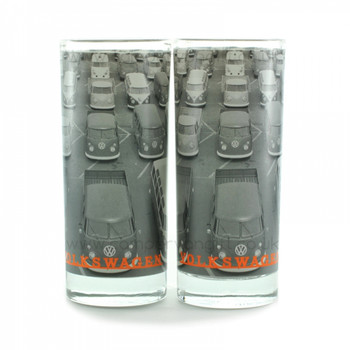 VW Campervan Highball Drinks Glasses Set VW Campervan Highball Drinks Glasses Set