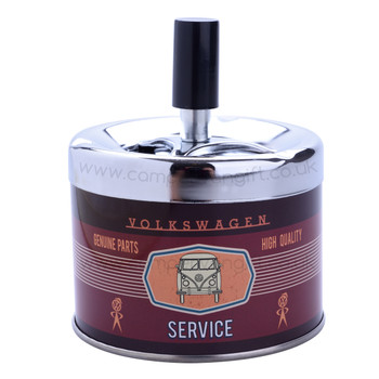 VW Campervan Service Maroon Push Down Ashtray VW Campervan Service Maroon Push Down Ashtray