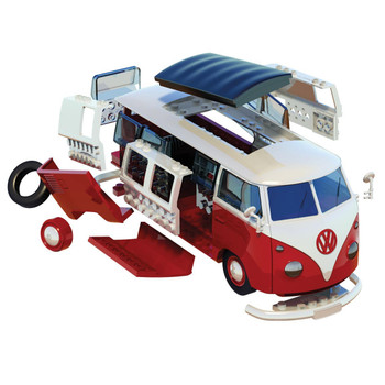 Airfix Quick Build Volkswagen Red Campervan Airfix Quick Build Volkswagen Red Campervan