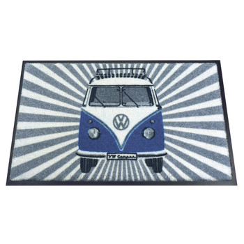 Blue Front Facing VW Campervan Stripes Doormat Blue Front Facing VW Campervan Stripes Doormat