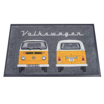 Yellow Bay Window Front & Rear VW Campervan Doormat Yellow Bay Window Front & Rear VW Campervan Doormat