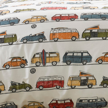 Volkswagen Fun Camper Van Duvet and Pillow Case Set Volkswagen Fun Camper Van Duvet and Pillow Case Set