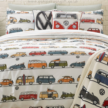Volkswagen Fun Camper Van Duvet and Pillow Case Set Volkswagen Fun Camper Van Duvet and Pillow Case Set
