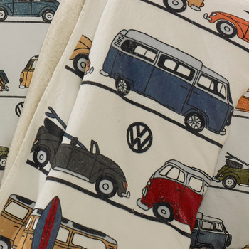 Volkswagen Fun Camper Van Fleece Throw Blanket Volkswagen Fun Camper Van Fleece Throw Blanket