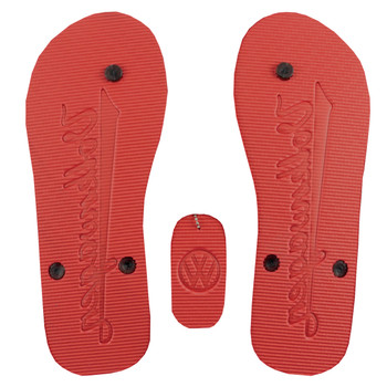 Volkswagen Campervan Beach Highway Red Flip Flops Volkswagen Campervan Beach Highway Red Flip Flops