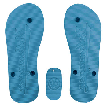 Volkswagen Campervan Beach Life Blue Flip Flops Volkswagen Campervan Beach Life Blue Flip Flops