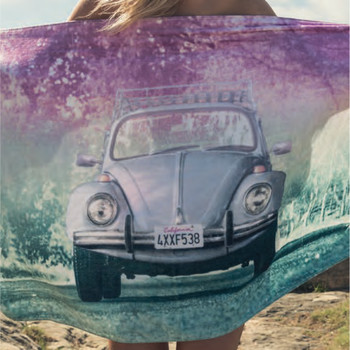 Volkswagen California Beetle Beach Towel Volkswagen California Beetle Beach Towel