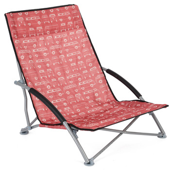 Volkswagen Campervan Red Beach Folding Low Chair Volkswagen Campervan Red Beach Folding Low Chair