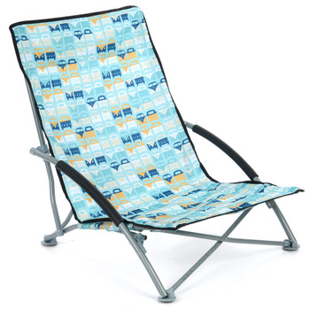 Volkswagen Campervan Blue Beach Folding Low Chair Volkswagen Campervan Blue Beach Folding Low Chair