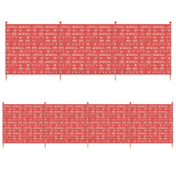 Volkswagen Campervan Red Beach Windbreak Volkswagen Campervan Red Beach Windbreak
