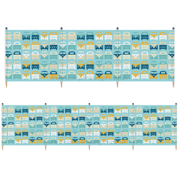 Volkswagen Campervan Blue Beach Windbreak Volkswagen Campervan Blue Beach Windbreak