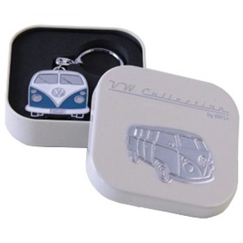 Official VW Collectors Blue Keyring in Cream Presentation Tin. Official VW Collectors Blue Keyring in Cream Presentation Tin.