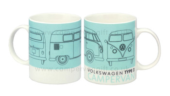 Volkswagen Type 2 Turquoise Campervan Mug Volkswagen Type 2 Turquoise Campervan Mug