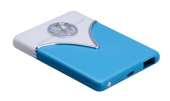 Volkswagen Portable Charging Power Bank - Blue & Cream Volkswagen Portable Charging Power Bank - Blue & Cream
