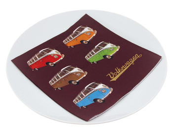 Volkswagen T1 Campervan Colours Napkins Volkswagen T1 Campervan Colours Napkins