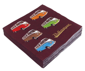 Volkswagen T1 Campervan Colours Napkins Volkswagen T1 Campervan Colours Napkins