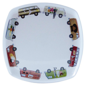 VW T1 Campervan Melamine 4 Piece Tableware Set VW T1 Campervan Melamine 4 Piece Tableware Set